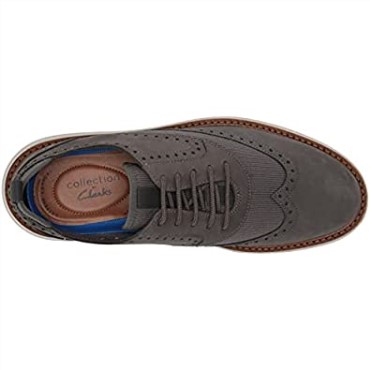 Nubuck Gris Oscuro Clarks Hombre Brantoxford