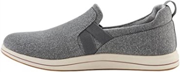 Mocasines Mujer Clarks Brisa Bali Textil Gris Oscuro