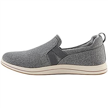 Mocasines Mujer Clarks Brisa Bali Textil Gris Oscuro