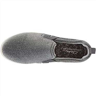 Mocasines Mujer Clarks Brisa Bali Textil Gris Oscuro
