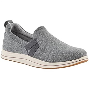 Mocasines Mujer Clarks Brisa Bali Textil Gris Oscuro