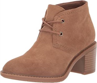 Caqui Oscuro Gamuza Clarks Mujer Escena Encaje Bota Moda