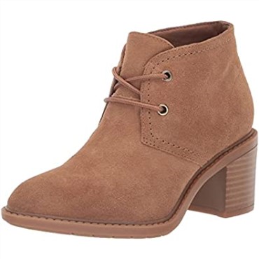 Caqui Oscuro Gamuza Clarks Mujer Escena Encaje Bota Moda