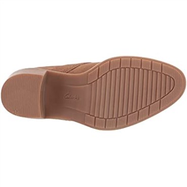 Caqui Oscuro Gamuza Clarks Mujer Escena Encaje Bota Moda