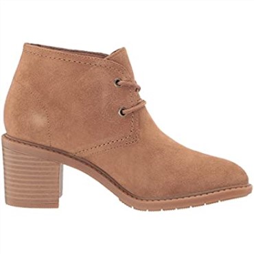 Caqui Oscuro Gamuza Clarks Mujer Escena Encaje Bota Moda
