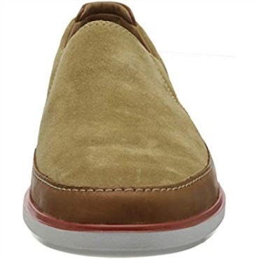 Mocasines Bratton Step Combi Clarks De Piel De Ante Color Arena Oscuro Para Hombre0