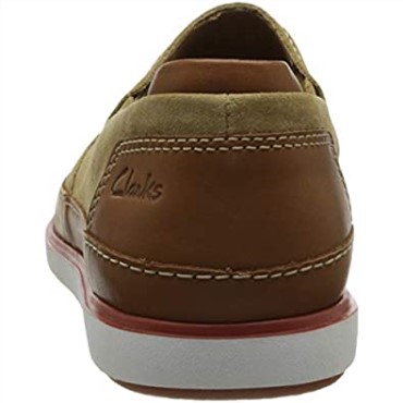 Mocasines Bratton Step Combi Clarks De Piel De Ante Color Arena Oscuro Para Hombre0