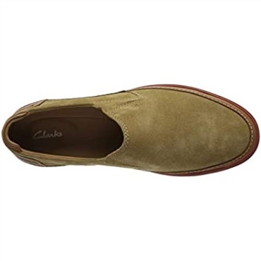 Mocasines Bratton Step Combi Clarks De Piel De Ante Color Arena Oscuro Para Hombre0