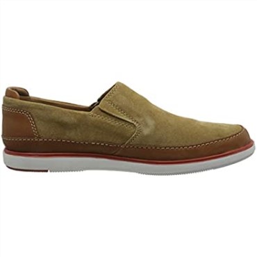 Mocasines Bratton Step Combi Clarks De Piel De Ante Color Arena Oscuro Para Hombre0