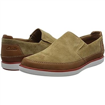 Mocasines Bratton Step Combi Clarks De Piel De Ante Color Arena Oscuro Para Hombre0