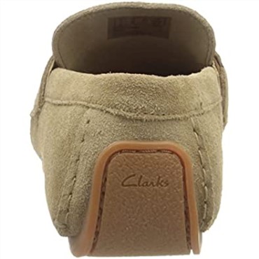 Mocasín Con Barra Oswick Para Hombre En Ante Color Arena Oscuro Clarks