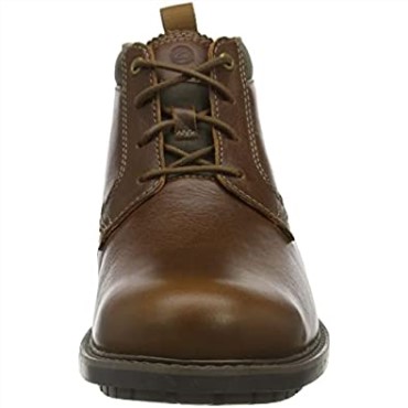 Botines De Caña Media Bowzer Para Hombre De Color Marrón Oscuro Lea Clarks