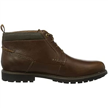 Botines De Caña Media Bowzer Para Hombre De Color Marrón Oscuro Lea Clarks