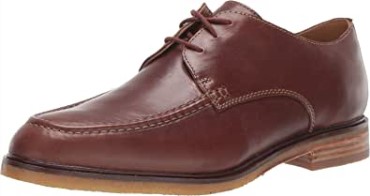 Delantal Clarkdale Para Hombre De Cuero Marrón Oscuro Clarks Oxford