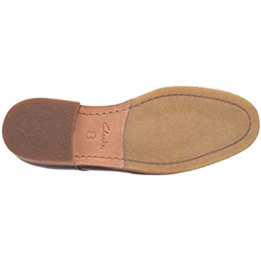 Delantal Clarkdale Para Hombre De Cuero Marrón Oscuro Clarks Oxford