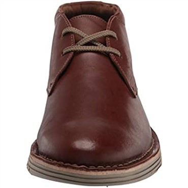 Bota Chukka Forge Stride De Cuero Marrón Oscuro Para Hombre Clarks