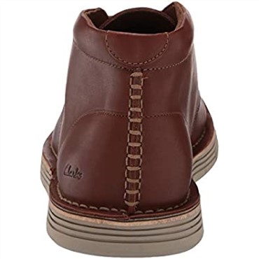Bota Chukka Forge Stride De Cuero Marrón Oscuro Para Hombre Clarks