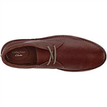 Bota Chukka Forge Stride De Cuero Marrón Oscuro Para Hombre Clarks