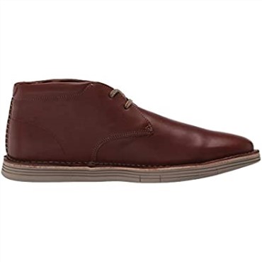 Bota Chukka Forge Stride De Cuero Marrón Oscuro Para Hombre Clarks