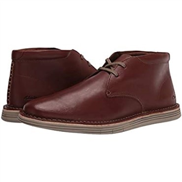 Bota Chukka Forge Stride De Cuero Marrón Oscuro Para Hombre Clarks