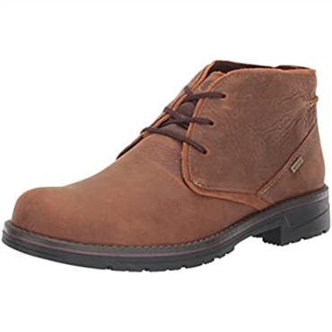 Botas Chukka Impermeables De Cuero Marrón Oscuro Para Hombre Clarks Morris Peak