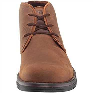 Botas Chukka Impermeables De Cuero Marrón Oscuro Para Hombre Clarks Morris Peak
