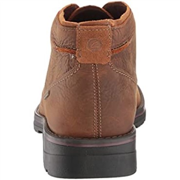 Botas Chukka Impermeables De Cuero Marrón Oscuro Para Hombre Clarks Morris Peak
