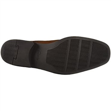 Mocasín Con Correa De Monje Estilo Tilden Para Hombre De Cuero Marrón Oscuro De Clarks