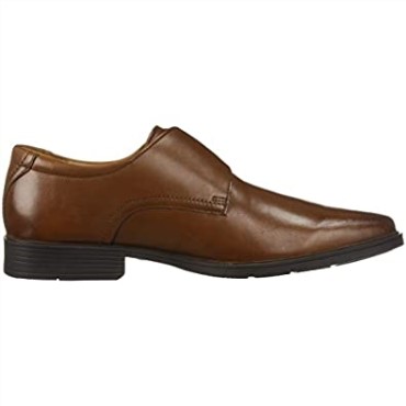 Mocasín Con Correa De Monje Estilo Tilden Para Hombre De Cuero Marrón Oscuro De Clarks