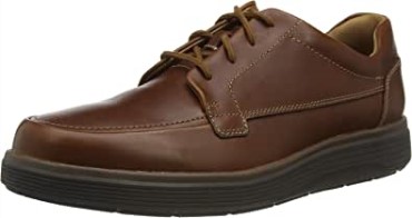 Cuero Marrón Oscuro Clarks Un Abode Eacil Oxford Flat Para Hombre