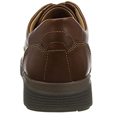 Cuero Marrón Oscuro Clarks Un Abode Eacil Oxford Flat Para Hombre