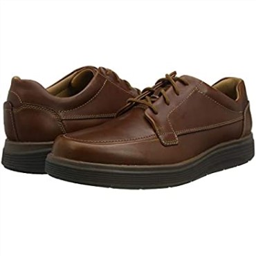 Cuero Marrón Oscuro Clarks Un Abode Eacil Oxford Flat Para Hombre