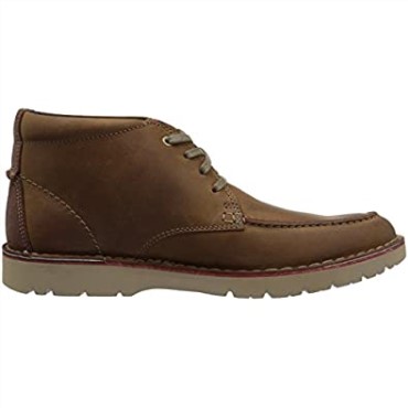 Botines De Cuero Marrón Oscuro Para Hombre Vargo Rise De Clarks