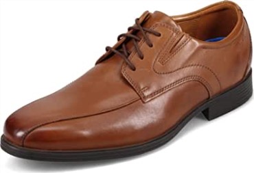Cuero Marrón Oscuro Clarks Hombres Whiddon Pace Oxford