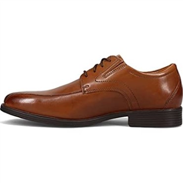 Cuero Marrón Oscuro Clarks Hombres Whiddon Pace Oxford