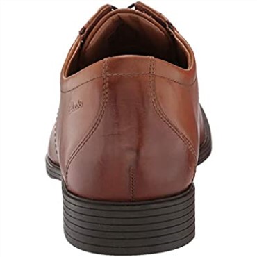 Zapatos Derby Con Cordones Whiddon Pla Para Hombre De Cuero Marrón Oscuro De Clarks