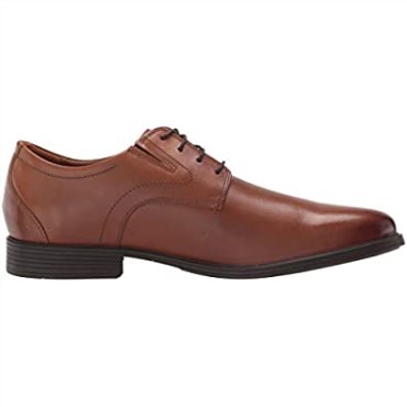 Zapatos Derby Con Cordones Whiddon Pla Para Hombre De Cuero Marrón Oscuro De Clarks