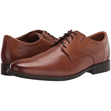 Zapatos Derby Con Cordones Whiddon Pla Para Hombre De Cuero Marrón Oscuro De Clarks