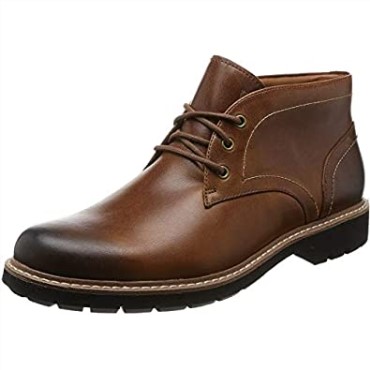 Botas Bajas Clarks Batcombe De Cuero Marrón Oscuro Para Hombre
