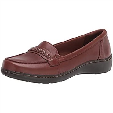 Mocasines Clarks Cora Viola De Piel Marrón Oscuro Para Mujer