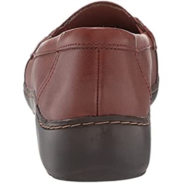 Mocasines Clarks Cora Viola De Piel Marrón Oscuro Para Mujer