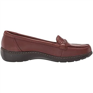 Mocasines Clarks Cora Viola De Piel Marrón Oscuro Para Mujer