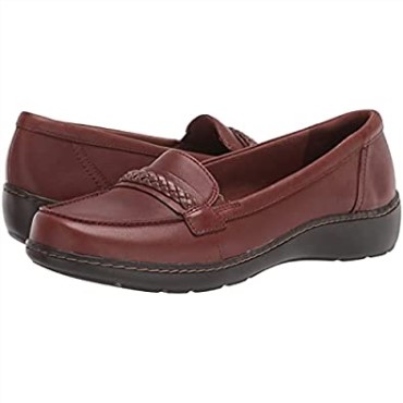 Mocasines Clarks Cora Viola De Piel Marrón Oscuro Para Mujer