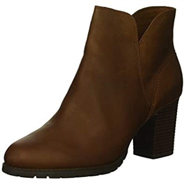 Botas De Moda Para Mujer Verona Trish De Cuero Marrón Oscuro De Clarks