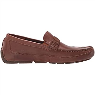 Mocasines Clarks De Cuero Marrón Oscuro Para Hombre Markman Brace
