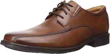 Tilden Walk Oxford Clarks De Piel Marrón Oscuro Para Hombre