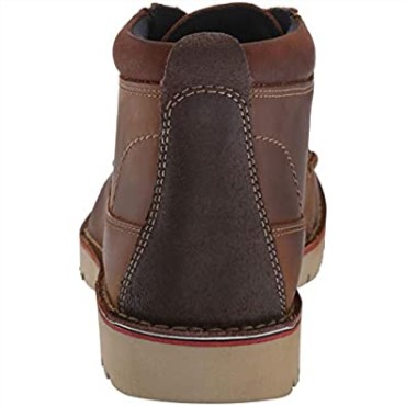 Botines De Caña Media Vargo Para Hombre En Piel Marrón Oscuro Clarks