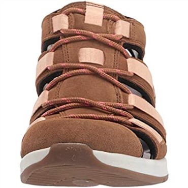 Sandalias Planas Para Mujer Solan Sail De Clarks En Cuero Marrón Oscuro/gamuza
