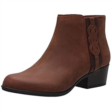 Botines De Mujer En Piel Color Tostado Oscuro Adreena Lila Clarks