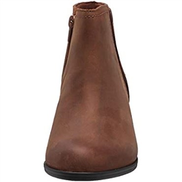 Botines De Mujer En Piel Color Tostado Oscuro Adreena Lila Clarks